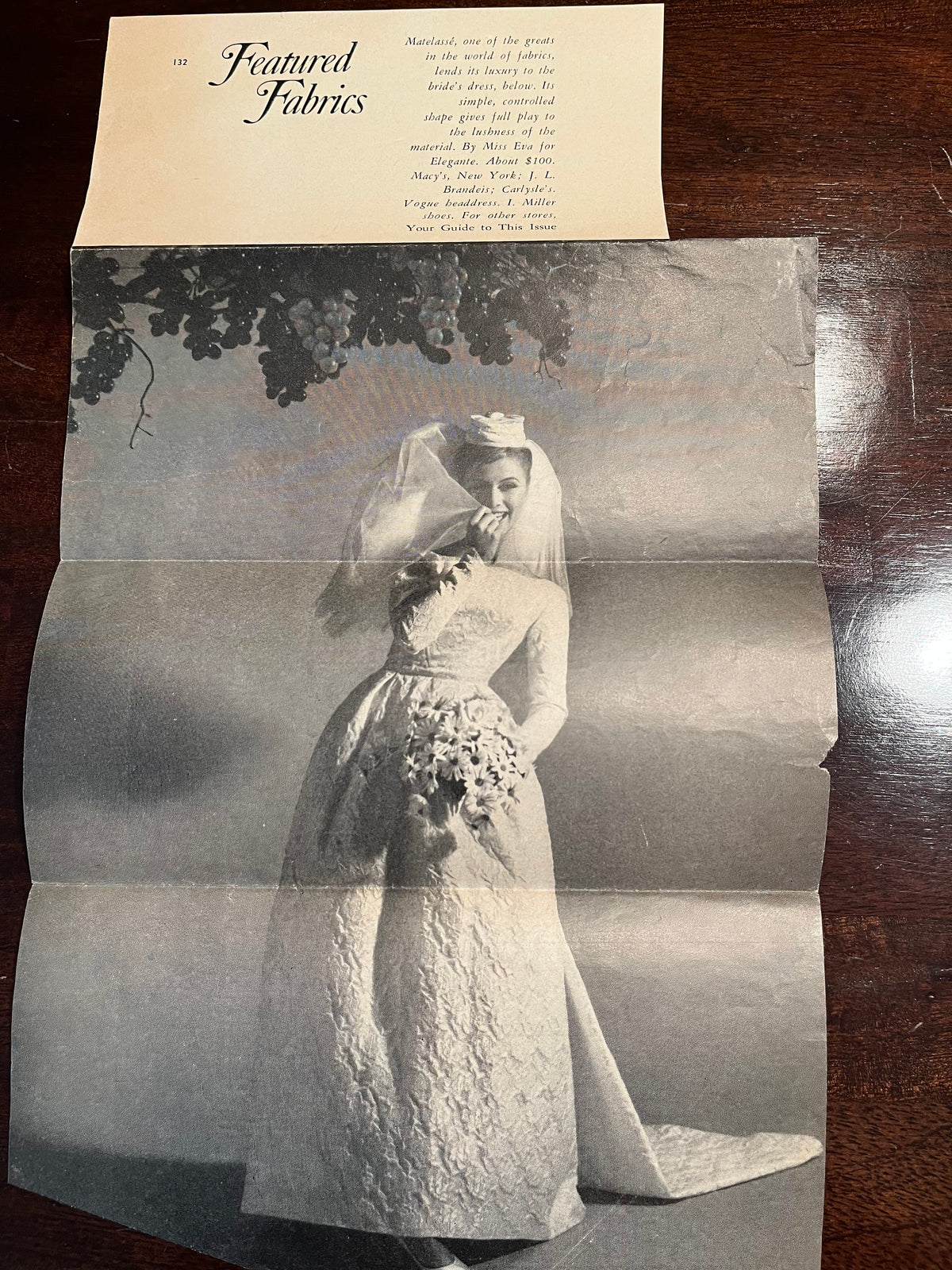 1964 Miss Eva for Elegante Wedding Gown    W26