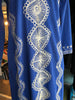 70s Blue/Silver Boheme Dress           M