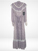 70s Lavender Calico Gunne Sax    W25 XS