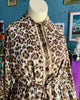 70s Leopard Swing Coat     XL
