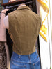 80s Olive Corduroy Vest          M