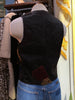 80s Wool Theater Hobo Vest        M