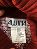 80s AWINA Brick Turtleneck Sweater    M