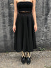 1950s Matty Sue Black on Red Swing Skirt         W27
