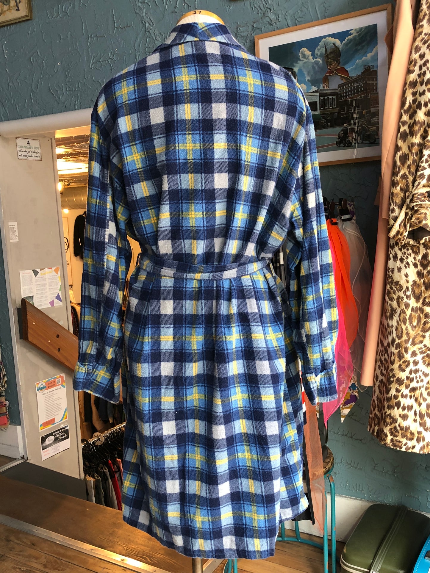 70s Towncraft Flannel Robe     XL