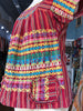 70s Guatemalan Red Woven Top     S