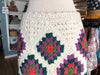 70s Granny-Square Afghan Maxi Skirt      S/M
