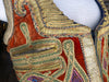 1930s Afghan Embroidered Velvet Vest    S/M