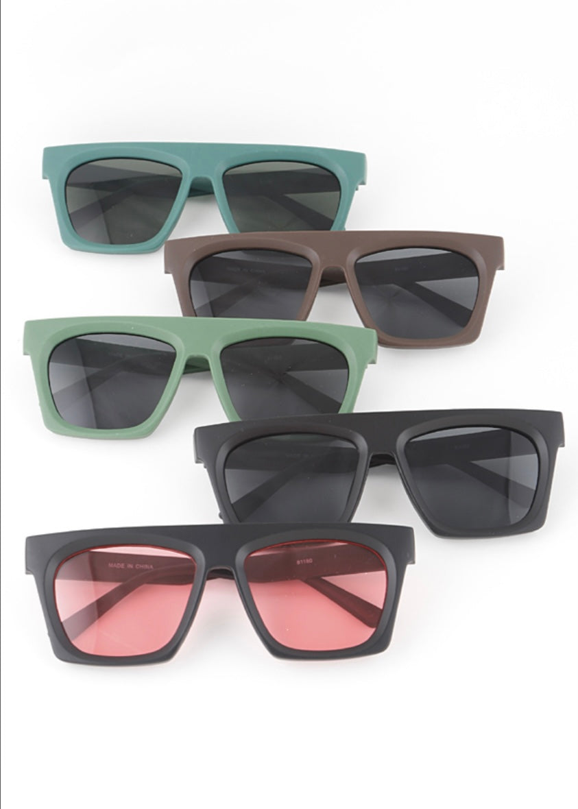 Straight Matte Sunglasses