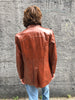 80s Fantastic Int. Cognac Leather Jacket     44