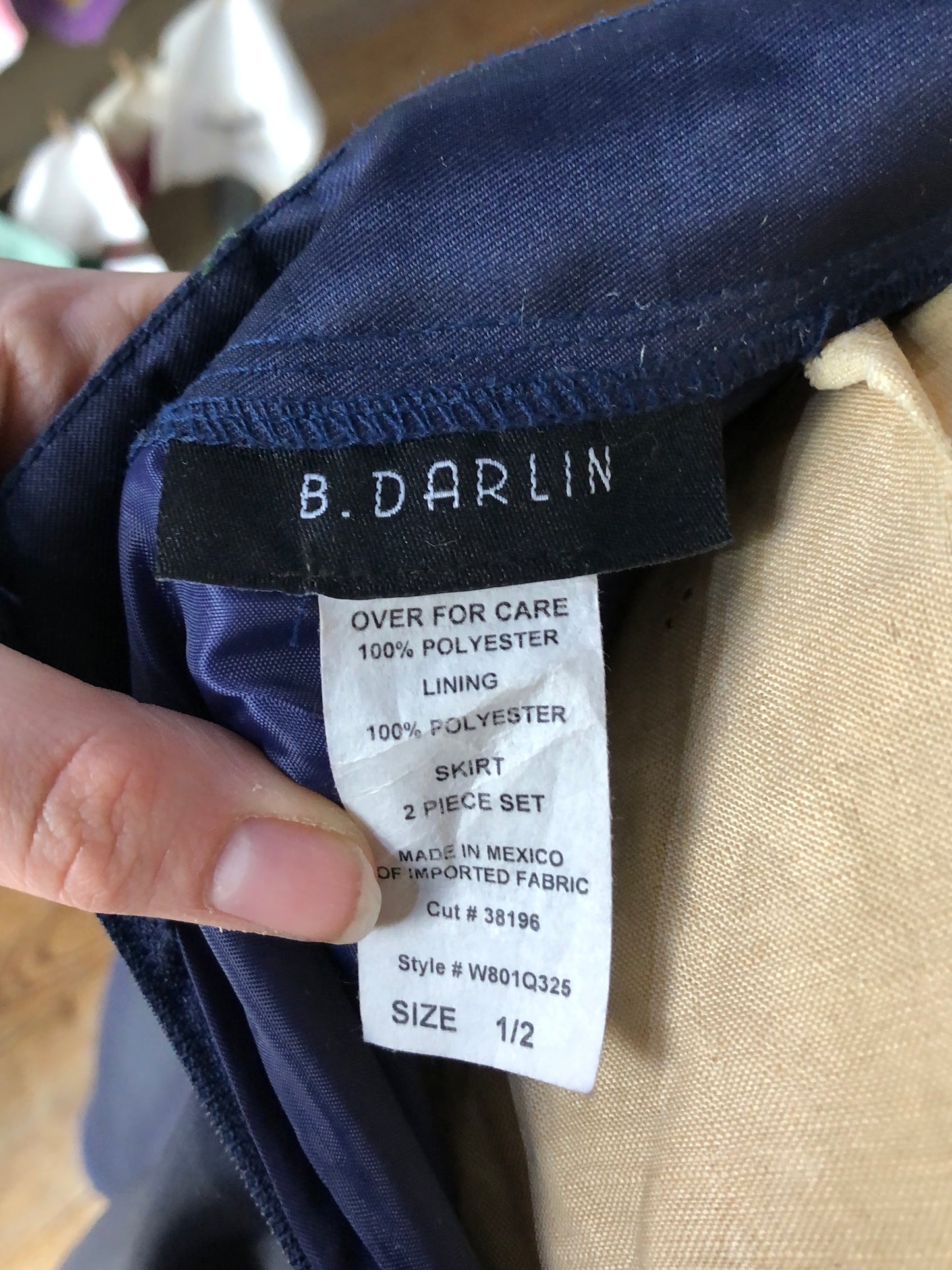 90s B Darlin Navy Separates Formal     w26