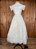 1955 Harzfeld’s Fit & Flare Bridal Dress    w26