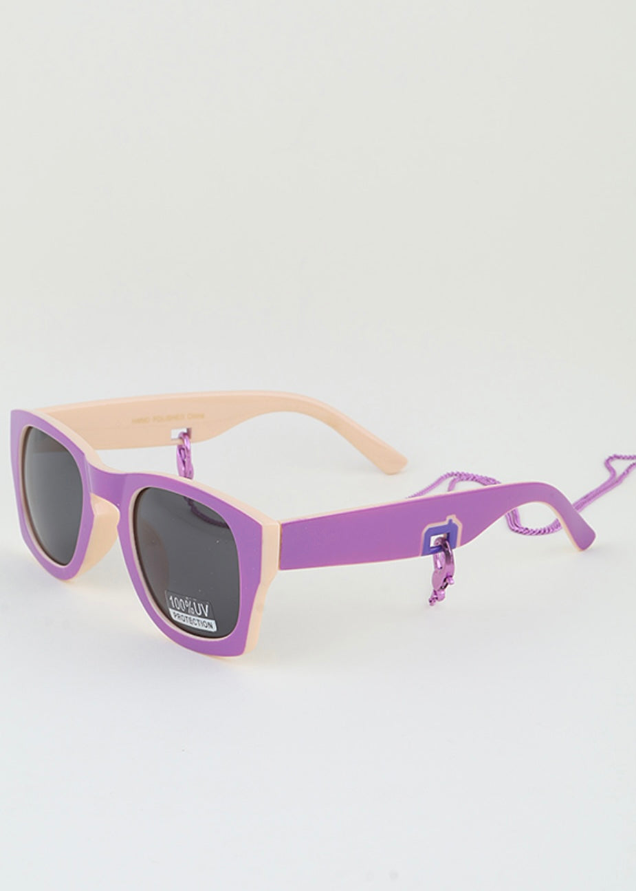 Two-Toned Chain Sunglasses