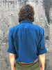 90s Levi's Blue & Gingham Pocket Shirt    L