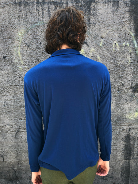 90s Patagonia Capiline Blue Zip Shirt      XL