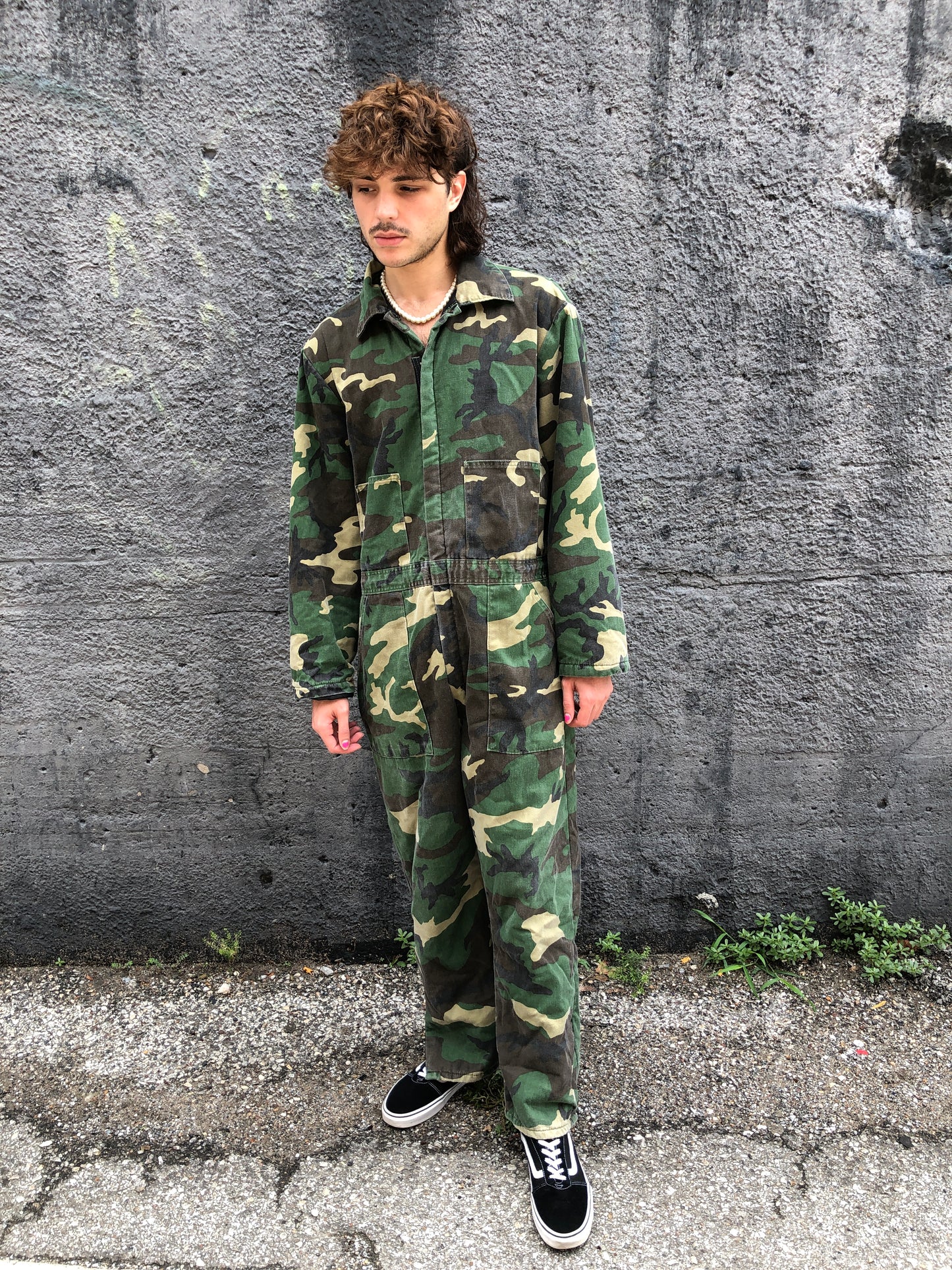 80s Liberty USA Camo Coveralls     XL