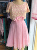 60s Ms. Elliette Pink Cocktail Dress    w27