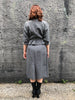 40s Velvet Collar 2Pc Set    W30