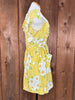 70s Daisy & Gingham Dress    W30