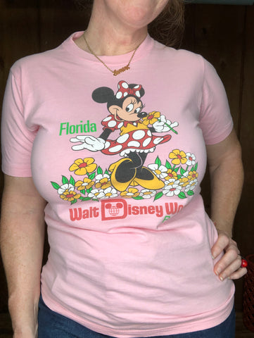 90s Disney Florida Minnie Tee    M