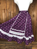 70s Gunne Sax Purple Calico/Lace Skirt          w25