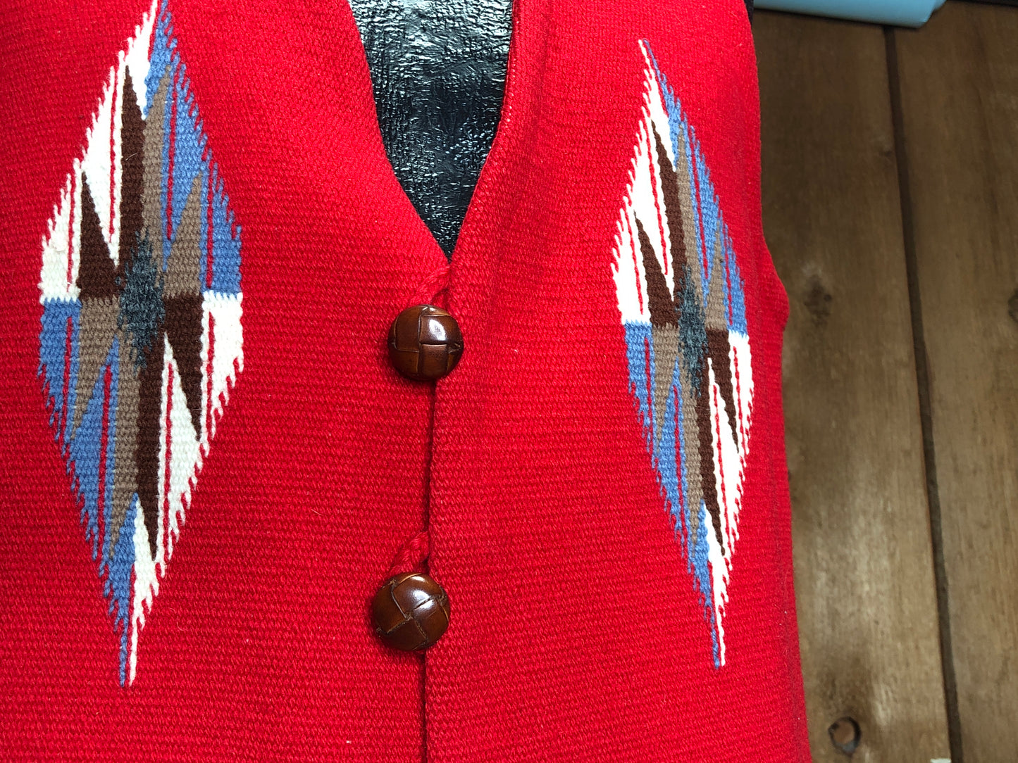 80s Ortega’s Red Chimayo Vest         M