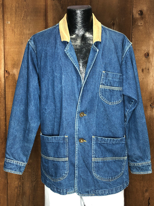 90s Lee Denim & Cord Chore Jacket     M