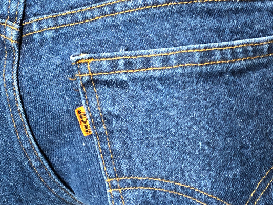 70s Levis Orange Tab Bell Jeans        w31x36