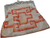 1930s Whiting & Davis Deco Mesh Purselet Pink/White