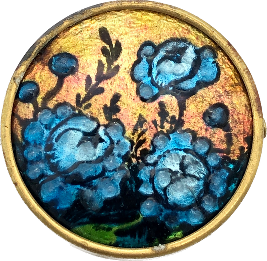 30s J. Brevers Enamel on Porcelain Fused Brooch