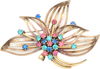 60s Charles Reiss Co. 1/20th 12k gf Burst Brooch