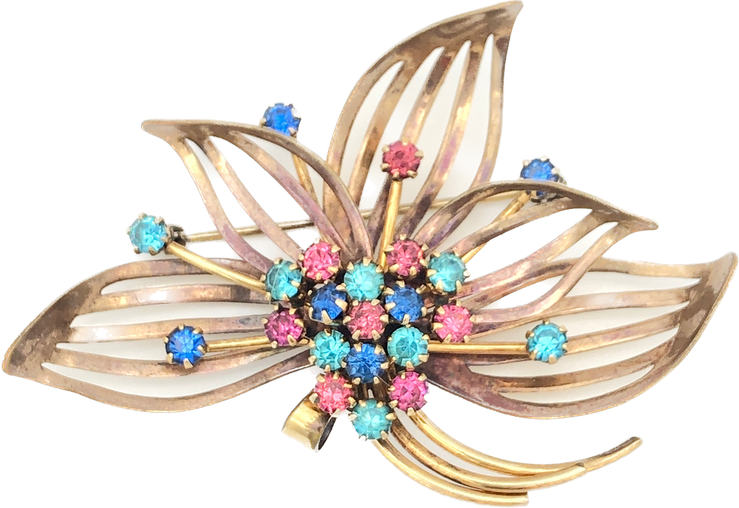 60s Charles Reiss Co. 1/20th 12k gf Burst Brooch