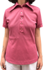 70s Russ Mauve Knit Polo Top.      M