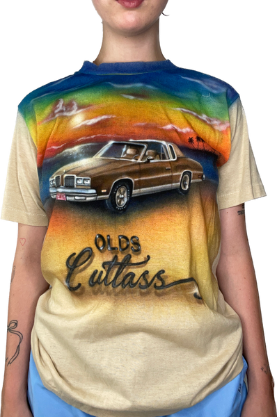 80s Oldsmobile Cutlass Airbrush Tee      M