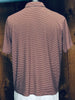80s Nature Knit Brown Stripe Polo    XL