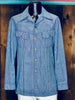 70s Lee Blue Houndstooth Jacket    M