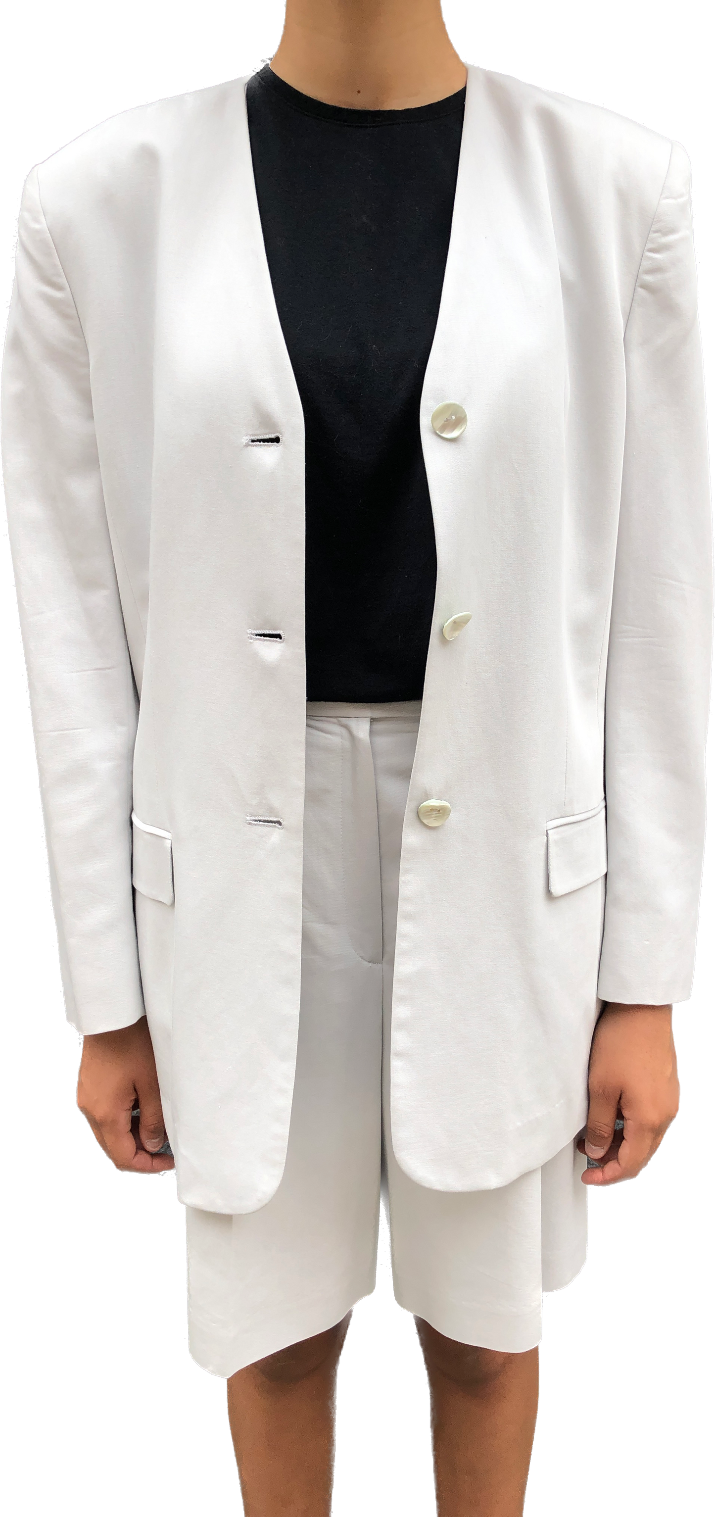 90s Liz C. Fog Two-Piece Shorts Suit       W32