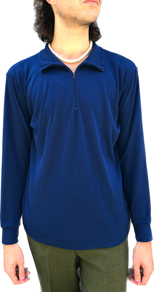 90s Patagonia Capiline Blue Zip Shirt      XL