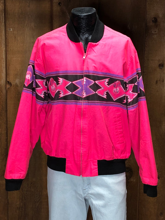 80s BrushPopper Pink Jacket    XL