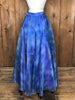 80s Pelicana Blue Formal Skirt   w31