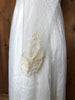 70s Swiss Dot & Lace Wedding Gown     W28