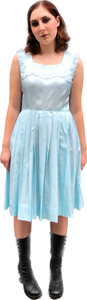 Aqua w/Lace Dolly Dress         w32"