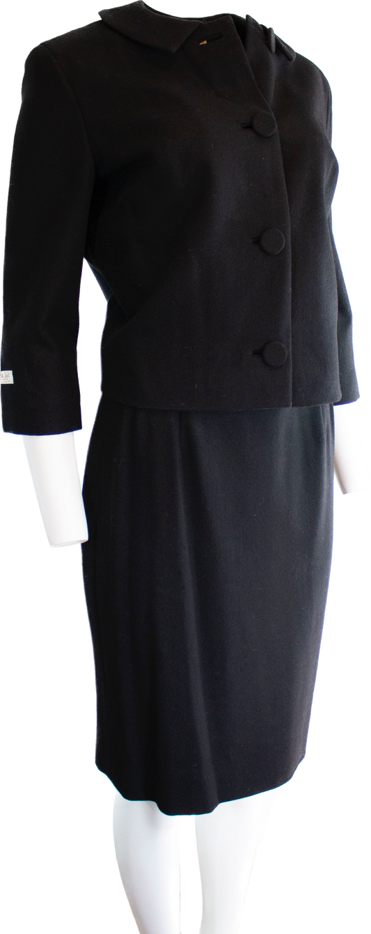 DEADSTOCK Vintage Pendleton Skirt Suit    Black    w27