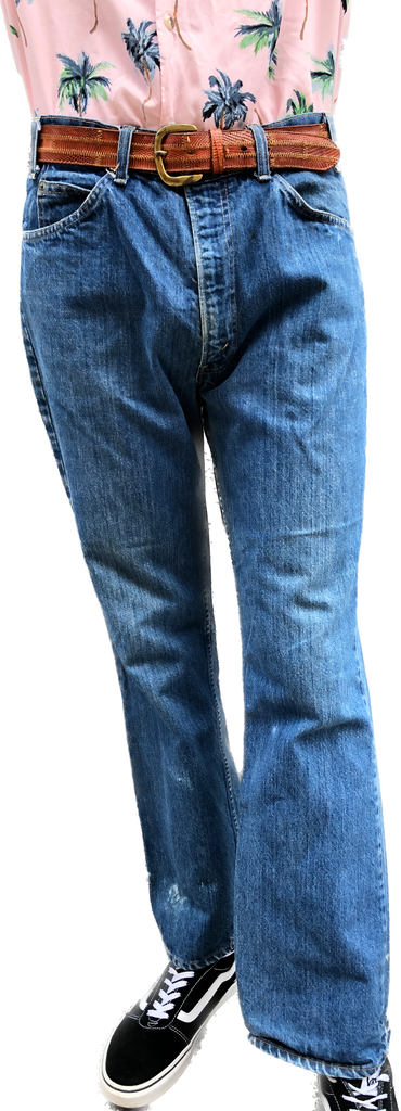 70s Levis Orange Tab Bell Bottoms 0217       W36