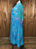 70s Hampstead Bazaar Paisley Maxi Dress      M/L