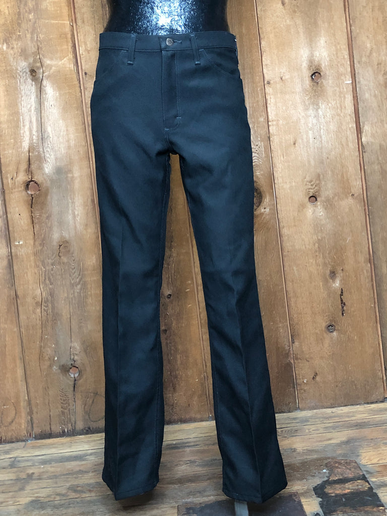 70s Wrangler Black Ranch Pants    W32