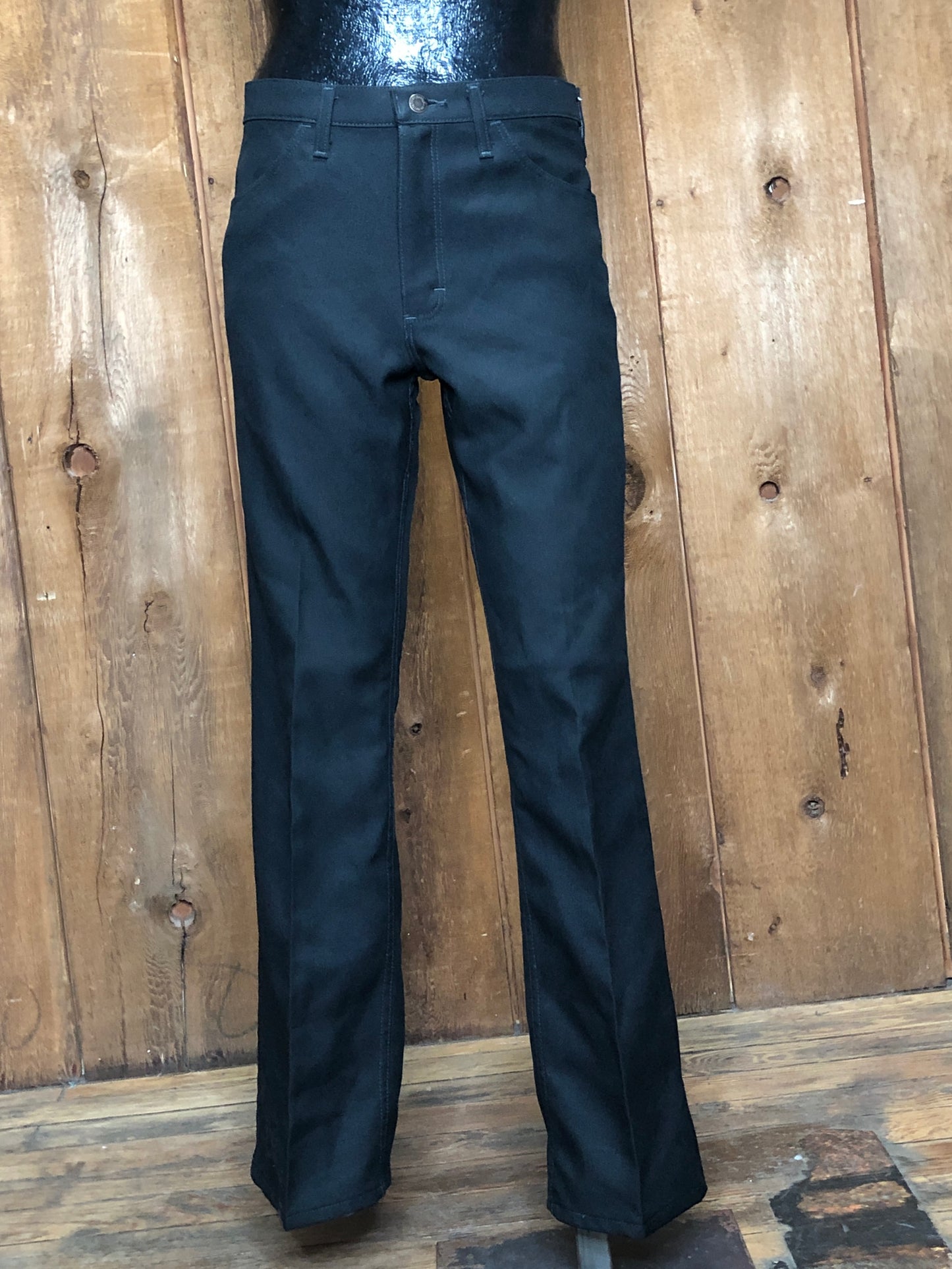 70s Wrangler Black Ranch Pants    W32