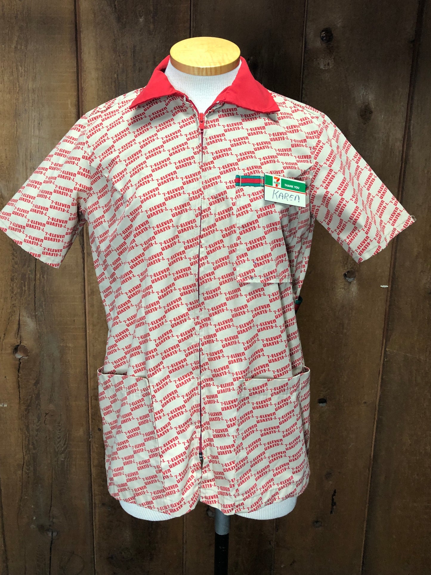 80s 7-Eleven Uniform Top ~Karen      S