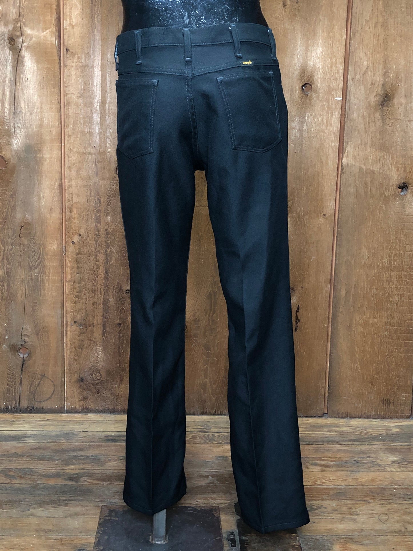 70s Wrangler Black Ranch Pants    W32