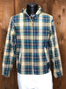 50s Campus Grn/Blu Plaid Jacket      S